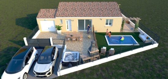 Maison neuve à Olonzac, Occitanie