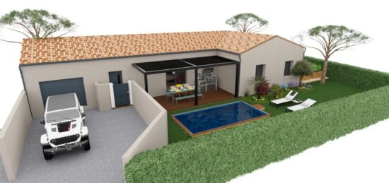 Maison neuve à Colombières-sur-Orb, Occitanie