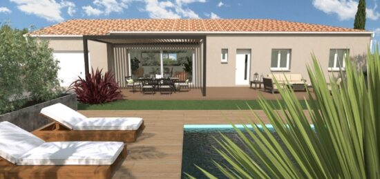 Maison neuve à Cruzy, Occitanie