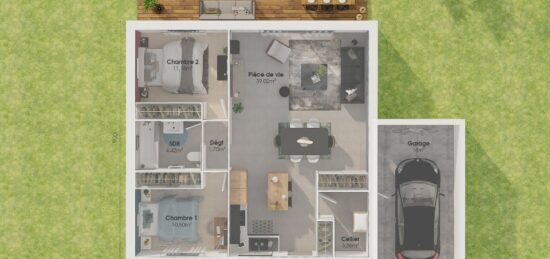 Maison neuve à , Alpes-de-Haute-Provence