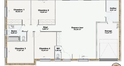 Digne-les-Bains Maison neuve - 2406076-4586modele820250321cvDPs.jpeg Maisons de Manon