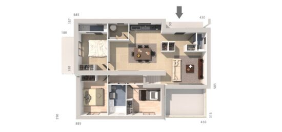 Maison neuve à , Hérault