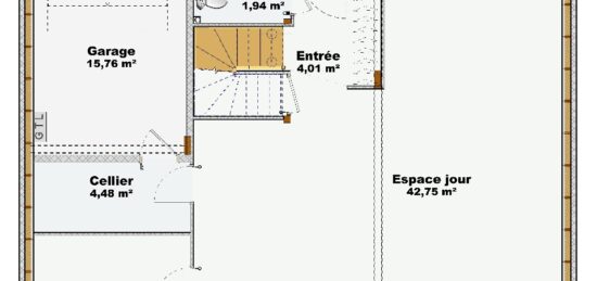 Maison neuve à , Alpes-de-Haute-Provence