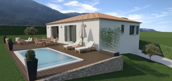 Maison neuve à Saint-Martin-de-Brômes, Provence-Alpes-Côte d'Azur