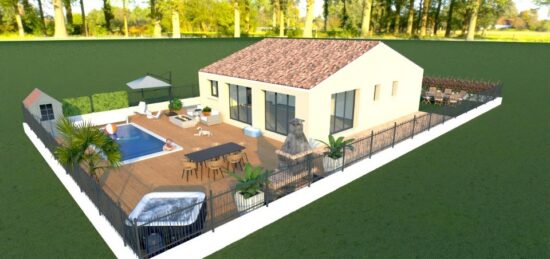 Maison neuve à Lespignan, Occitanie